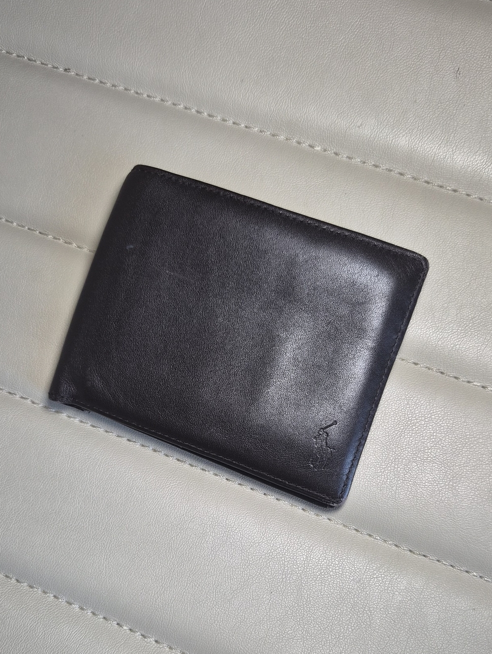 Polo by Ralph Lauren Brown Wallet Mens Leather Bifold Card & Key Holder
